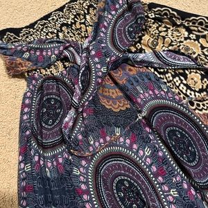 Maxi Flowy High Waisted Skirt Mandala Print